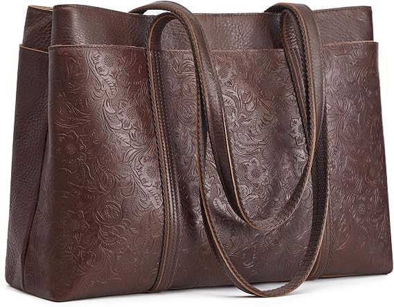 Large Leather Tote Bag for Women - Image 2