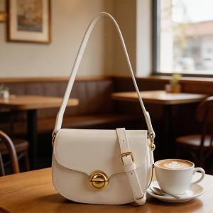 vintage saddle-shaped shoulder bag